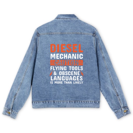 Discover Mechanic - Diesel Mechanic Men's Denim Jackets
