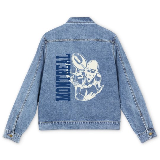 Discover Montreal Football with Player Graphic - Montreal Football - Men's Denim Jackets