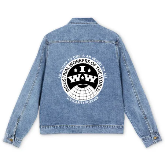 Discover Industrial Workers - Anarchist - Men's Denim Jackets