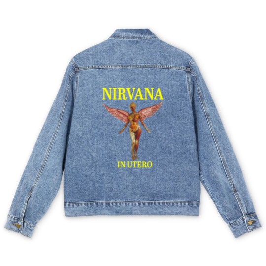 Discover Vintage_Nirvanas_t shirt_music 2021 Men's Denim Jackets
