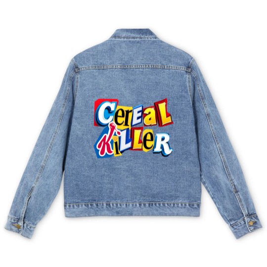 Discover Cereal Killer Graphic for the Cereal Lovers in your family Men's Denim Jackets - Cereal Killer - Men's Denim Jackets