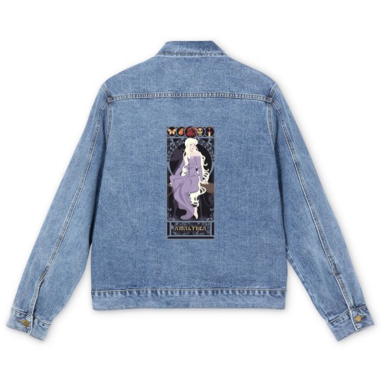 Discover The Last Unicorn - art nouveau - Amalthea - Cult Movies - Men's Denim Jackets
