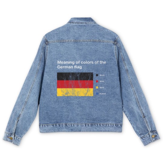 Discover Meaning Of Colors Of The German Flag Meme for Men's Denim Jackets