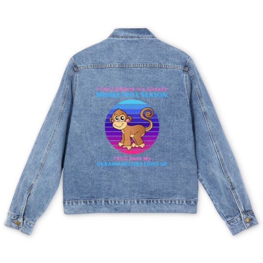 Discover Funny Political Monkeypox Men's Denim Jackets