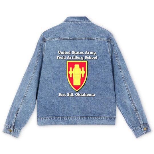 Discover Army Field Artillery School Fort Sill Oklahoma pro Men's Denim Jackets