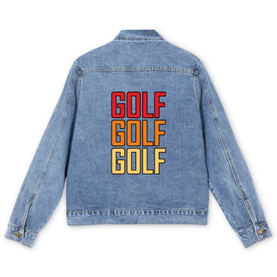 Discover Golf Golf Golf Men's Denim Jackets