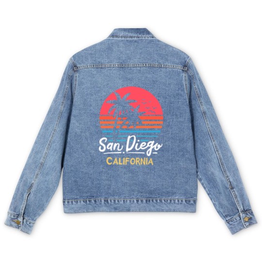 Discover San Diego California CA Vintage Men's Denim Jackets