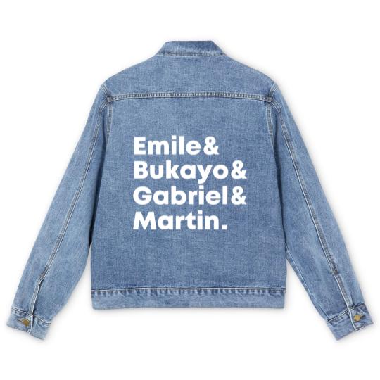 Discover Emile Bukayo Gabriel Martin Men's Denim Jackets