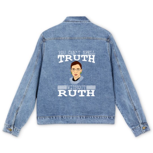 Discover Notorious RBG Men's Denim Jackets Ruth Ginsburg Court Men's Denim Jackets