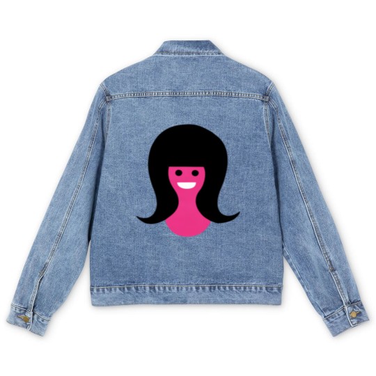 Discover That Girl logo Men's Denim Jackets