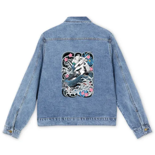 Discover Hi Nu Gundam Tattoo - Gundam - Men's Denim Jackets