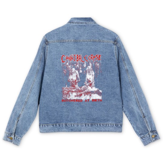 Discover Cannibal corpse - Butchered at birth cool t - sh Men's Denim Jackets