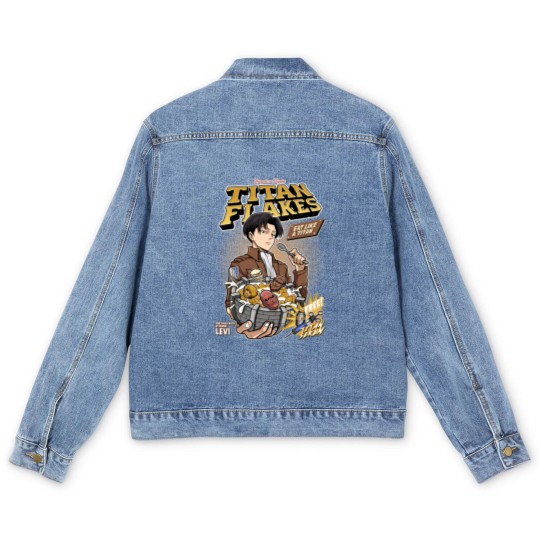 Discover Titan Flakes Shingeki no Kyojin Classic Men's Denim Jackets