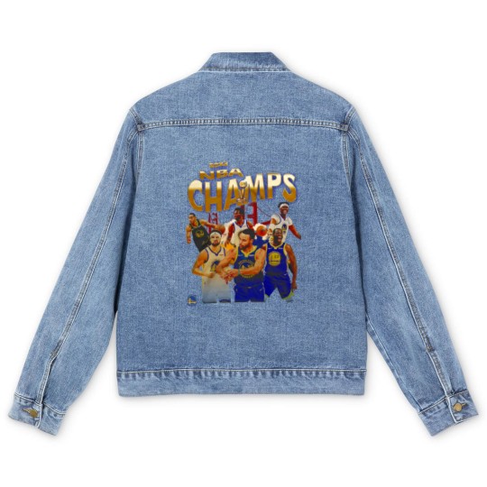 Discover Warriors 2022 Champs Bootleg Men's Denim Jackets PNG, Vintage 90s Bootleg Men's Denim Jackets Design
