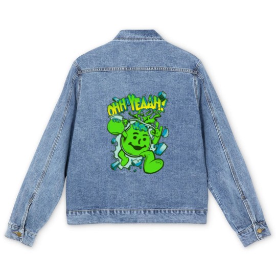 Discover OHH YEAH! Kool Aid Lime Classic Men's Denim Jackets