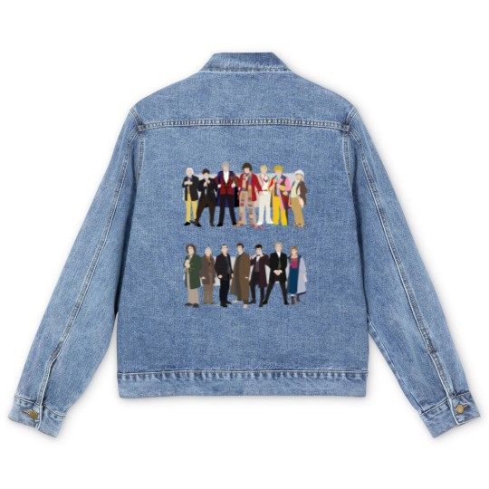 Discover All the Doctors - Doctor Who - Men's Denim Jackets