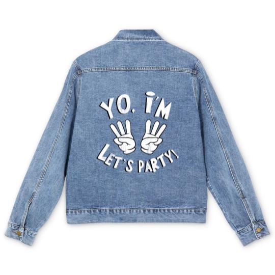 Discover Yo, I'M Six. Let'S Party! 6 Birthday Boy Men's Denim Jackets