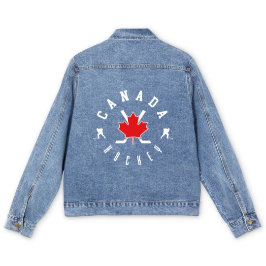 Discover Canada National Team - Canada Hockey - Men's Denim Jackets