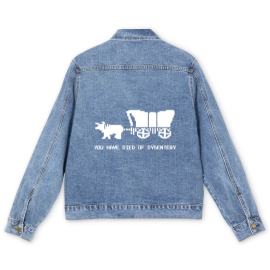 Discover You Died Of Dysentery - Oregon Trail - Men's Denim Jackets