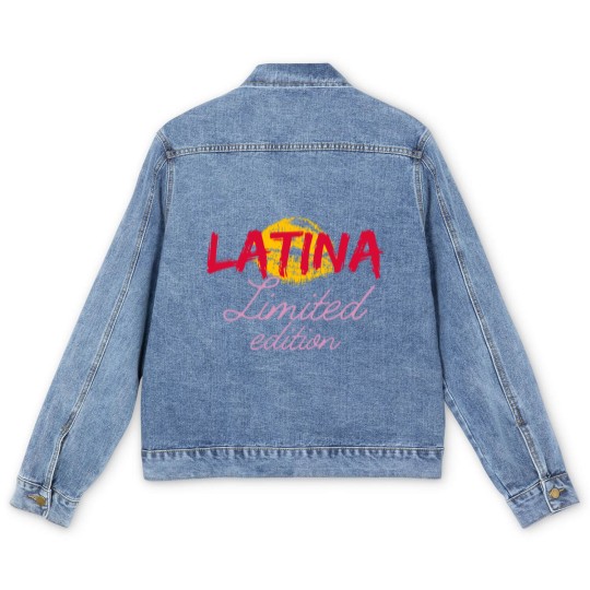 Discover Latina  hispanic pride - Latina - Men's Denim Jackets