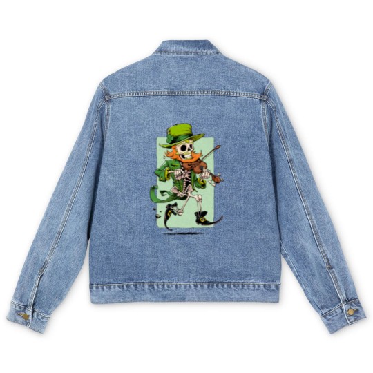 Discover Dia de los Leprechauns - Leprechaun - Men's Denim Jackets