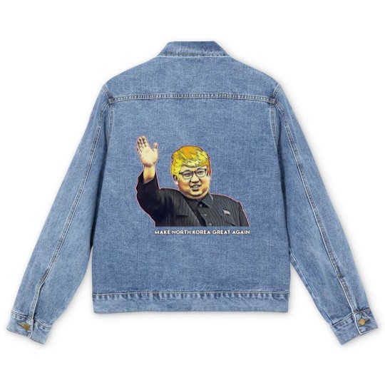 Discover Kim Jong Un Donald Trump Men's Denim Jackets