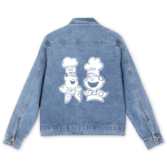 Discover Burger Chef And Jeff Men's Denim Jackets Men's Denim Jackets