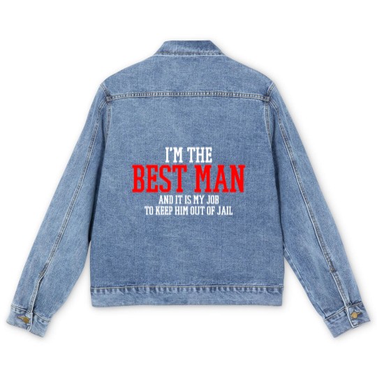 Discover Best Man Wedding Men's Denim Jackets