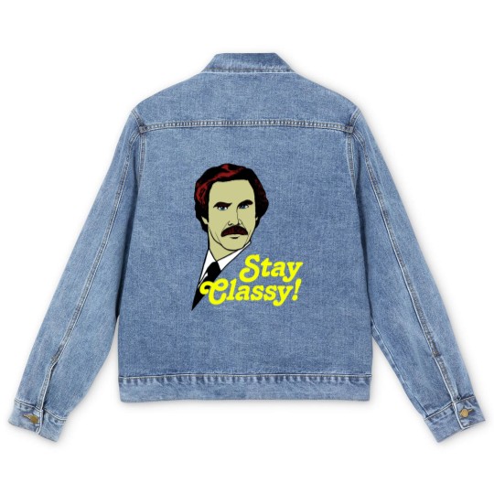 Discover Stay Classy! - Anchorman - Men's Denim Jackets