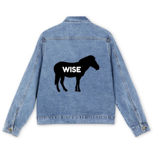 Discover Wise Ass Funny Donkey Funny Men's Denim Jackets
