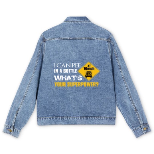 Discover I CAN PEE IN THE BOTTLE Men's Denim Jackets