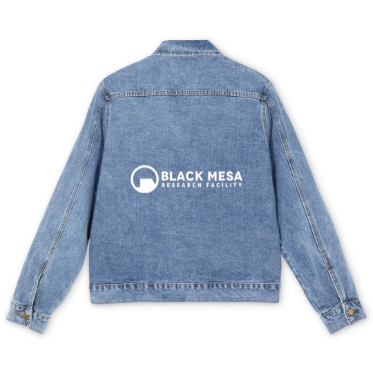 Discover Black Mesa Research Facility Logo inspired by Half Life - Black Mesa Research Facility - Men's Denim Jackets