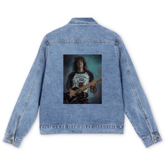 Discover eddie forever love munson Classic Men's Denim Jackets