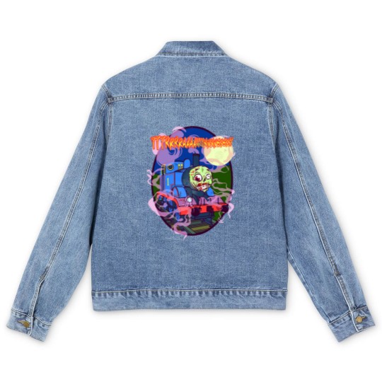 Discover TTTRRAAAIIINNSSS! - Thomas Tank Engine - Men's Denim Jackets