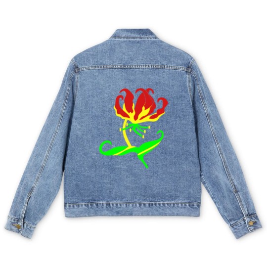 Discover Flame Lily, Zimbabwe Men's Denim Jackets