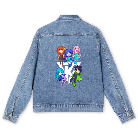 Discover Funneh and the Krew Cartoon - Funneh - Men's Denim Jackets