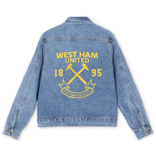 Discover West Ham United Chest Crest Zip Men's Denim Jackets