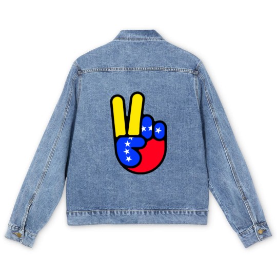 Discover Victoria de Venezuela Franela Men's Denim Jackets
