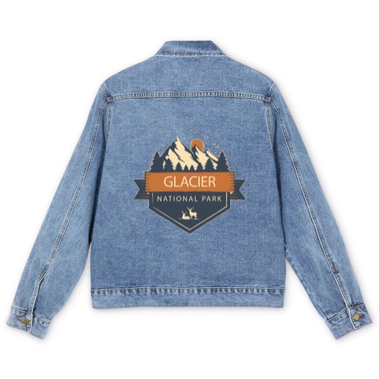 Discover Glacier National Park - Glacier National Park - Men's Denim Jackets