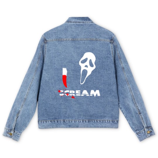 Discover Scream Movie Men's Denim Jackets