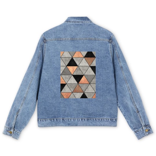 Discover Concrete and Copper Triangles 2 - Triangle - Men's Denim Jackets