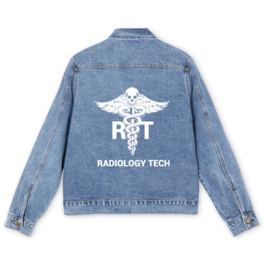 Discover Radiology Tech X-Ray Radiography Technologist - Radiology Tech - Men's Denim Jackets