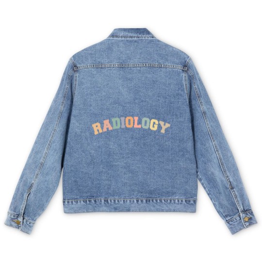 Discover Radiology Radiology Tech Love Radiologist Rad Men's Denim Jackets