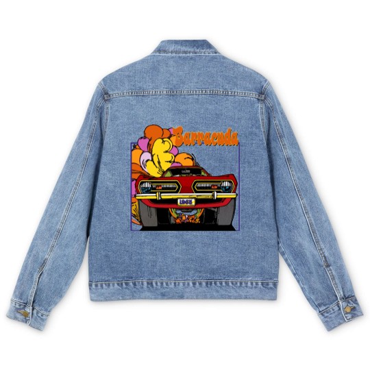Discover 1968 Plymouth Barracuda Car T Men's Denim Jackets