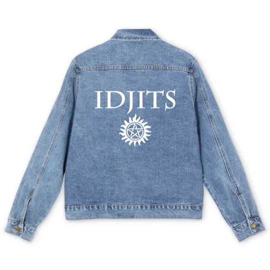 Discover Idjits Bobby Singer Supernatural Men's Denim Jackets Men's Denim Jackets
