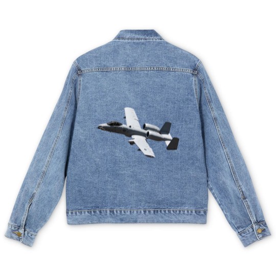 Discover A-10 Thunderbolt II Warthog Airplane - A 10 Thunderbolt 2 - Men's Denim Jackets