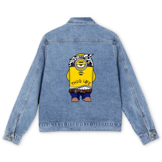 Discover Minion Thug Life - 90s Rap And The Minions - Men's Denim Jackets
