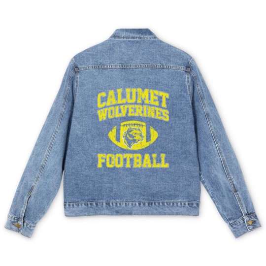 Discover Calumet Wolverines Football - Red Dawn - Men's Denim Jackets
