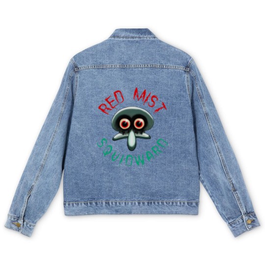 Discover Red Mist Squidward - Scary - Men's Denim Jackets