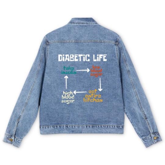 Discover Diabetic Life Diabetes Awareness Month Insulin Men's Denim Jackets